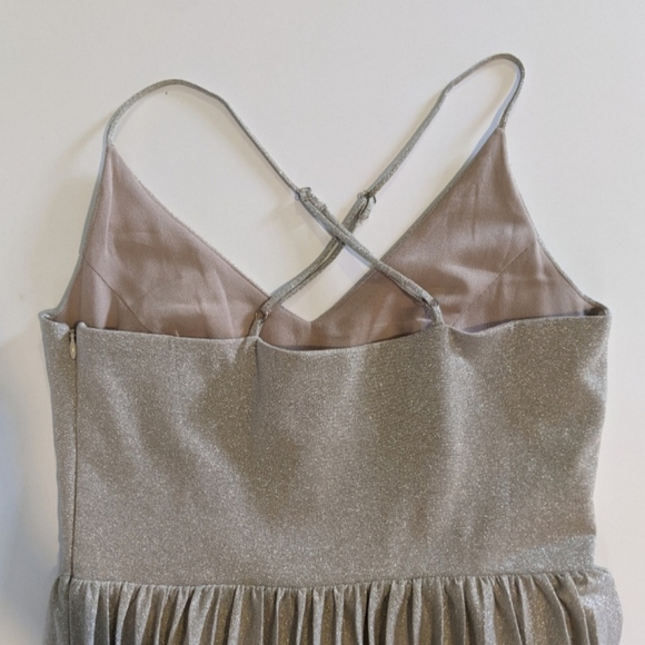 ELEVENSES ANTHRO PLETED SILVER DRESS - Picture 4 of 6